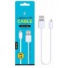 AS100 BL Cable de Datos ONE de Micro USB 2A 1M, Blanco