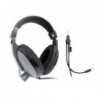 Cascos PC teletrabajo GrisNegro con microfono ajustable Havit H139D