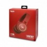 Cascos Bluetooth  Micro SD Con Luz H2587BT Rojo