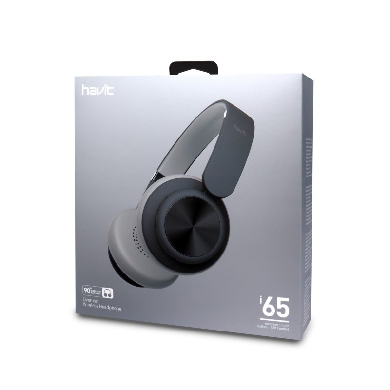 Cascos Bluetooth Sobreorejas V4.2 I65 Gris