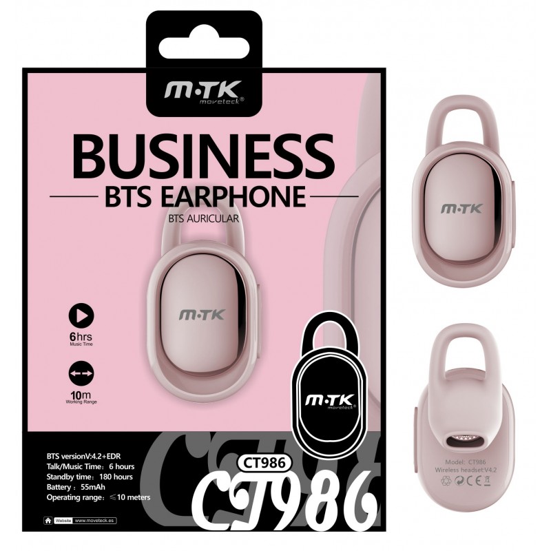 CT986 RS OR Auriculares Bluetooth Lock , función Rellamada , Rosa Oro