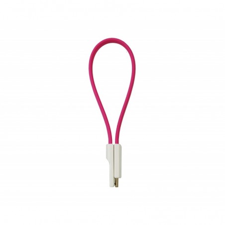 Cable de dato micro usb plano Rosa