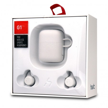 Auriculares Twins Bluetooth G1 PRO (Versión actualizada con Membrana de Titanio) Blanco