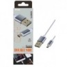 Cable de datos Micro USB Reversible 1M K3371 Gris