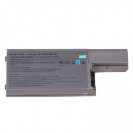 BATERIA PORTATIL PARA DELL D820 11.1V 5200MAH