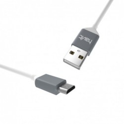 Cable de Micro USB 1M 2A protegido TPE Gris HV-CB720X