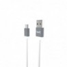 Cable de Micro USB 1M 2A protegido TPE Gris HV-CB720X