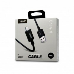 Cable Micro USB 2A 1M H660 Negro