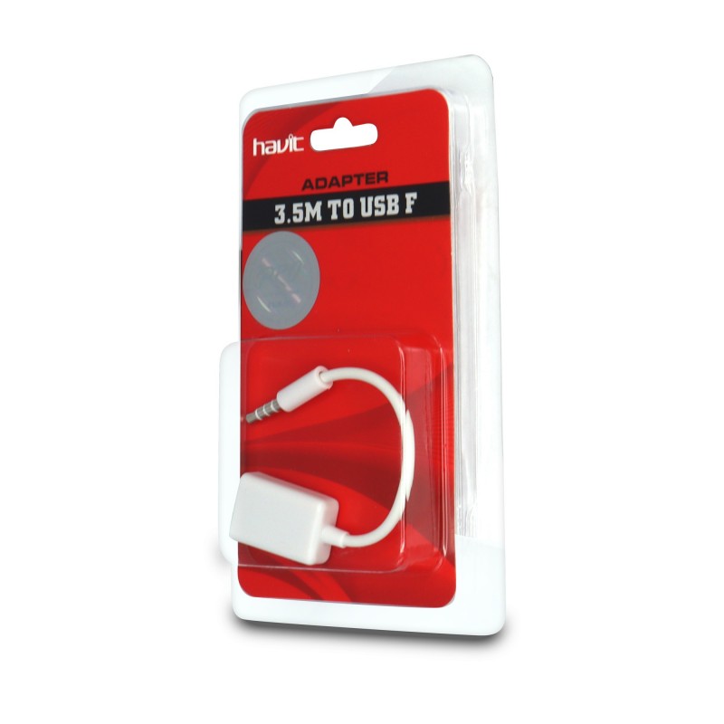 Cable OTG Jack 3.5mm a USB Hembra HV-CB755