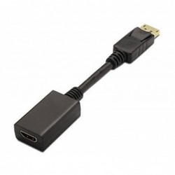 Adaptador Displayport Macho a HDMI Hembra 15cm Negro Nanocable