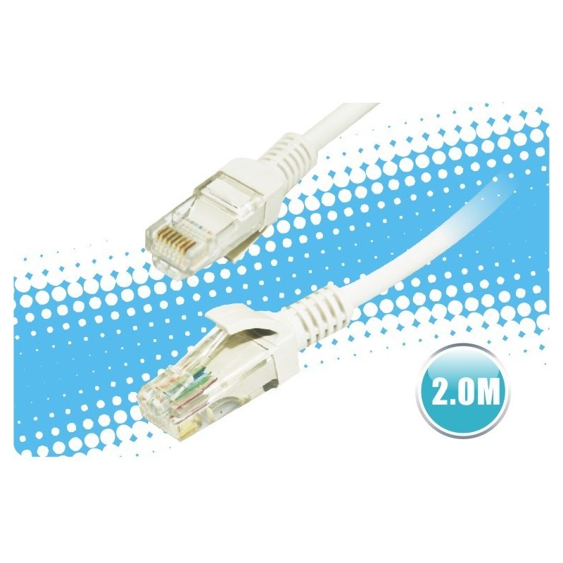CABLE ETHERNET PATCH RJ45 CAT.5E UTP AWG26 2 M