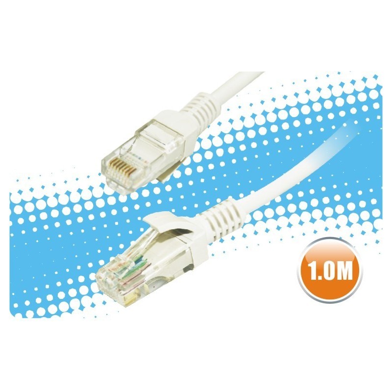 CABLE ETHERNET PATCH RJ45 CAT.5E UTP AWG26, 1 M