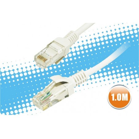 CABLE ETHERNET PATCH RJ45 CAT.5E UTP AWG26, 1 M