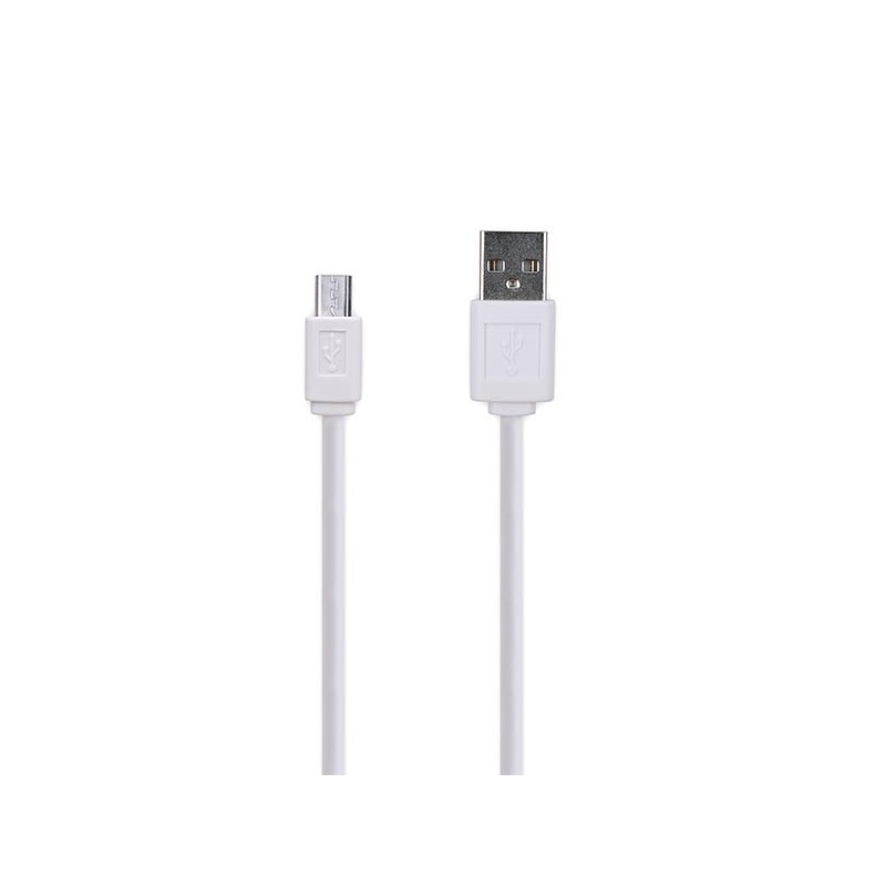 Cable MicroUSB V8 Blanco 1M HV-CB8601