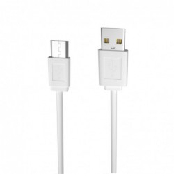 Cable MicroUSB V8 Blanco 1M HV-CB8601