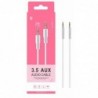 AU709 BL Cable de JACK Jinx MM 3,5mm, 2M Blanco