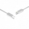 Cable MicroUSB V8 Blanco 1M HV-CB8601