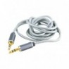 Cable Audio Jack 3.5mm 1M HV-CB606X - Gris