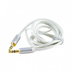 Cable Audio Jack 3.5mm 1M HV-CB606X - Plateado