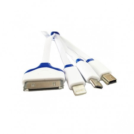 Cable todo en 1 (USB a iP4iP5Micro USBMini USB )