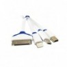 Cable todo en 1 (USB a iP4iP5Micro USBMini USB )