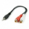 Cable Jack 3.5mm a 2x RCA Hembra 20cm CCA-406