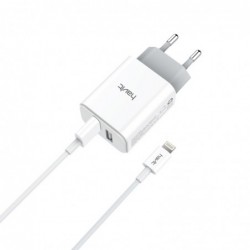 Cargador Dual USB con Cable iPhone Lightning 2A ST828