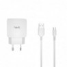 CARGADOR CON CABLE MICRO USB ST895 BLANCO