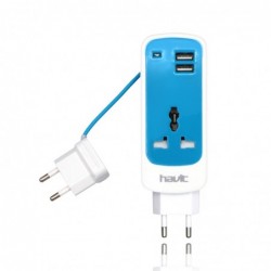 Regleta de Enchufe y 2 USB 3en1 2.1A HV-UC251