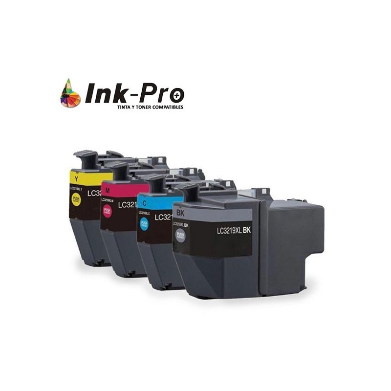 Cartucho INKPRO Brother LC3213XL Amarillo 400 Pag Premium