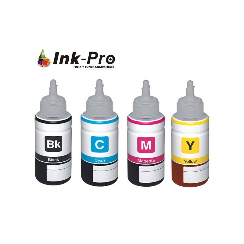 Botella De Tinta INKPRO Epson T6641 Negro 100ml Premium