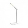 TA0250 BL Lámpara metal de mesa LED 3W con Cargador Inalámbrico para móviles 5W y 1USB,y Brillo de Luz ajustable