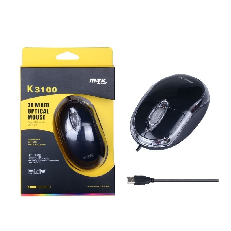 Ratón optico Dinker K3100 - Negro
