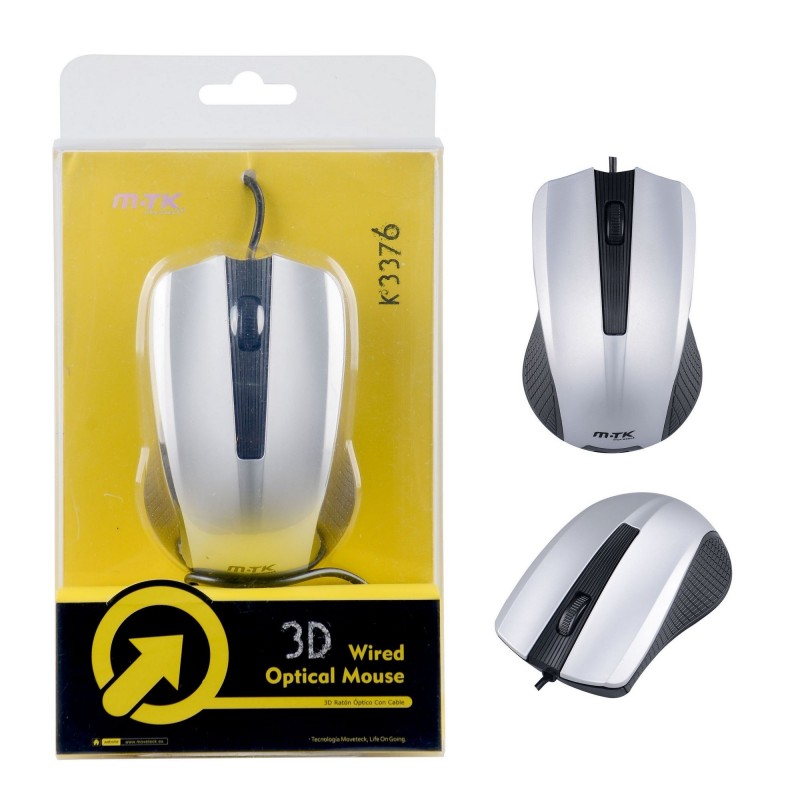 Ratón Óptico Mage con cable K3376 Gris