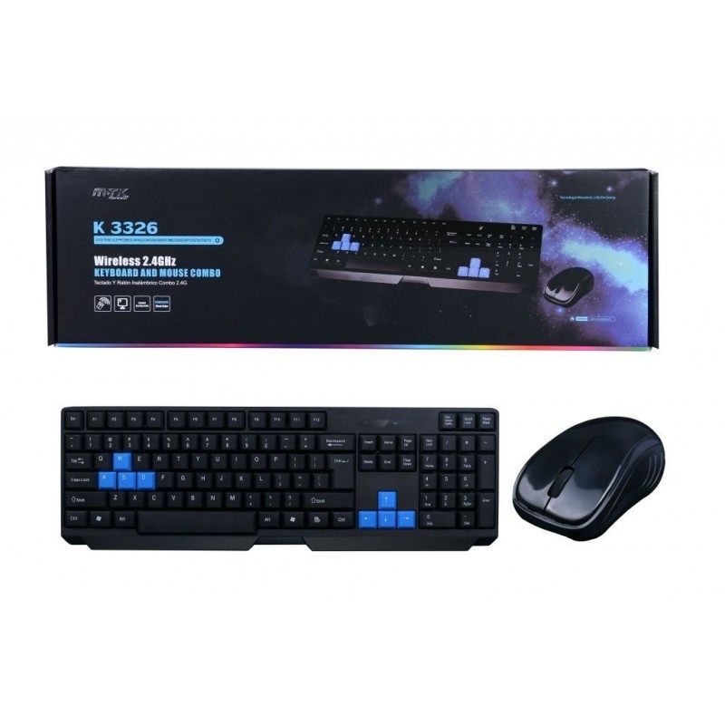 Conjunto Teclado y Raton Gaming K3326 Jet - Negro