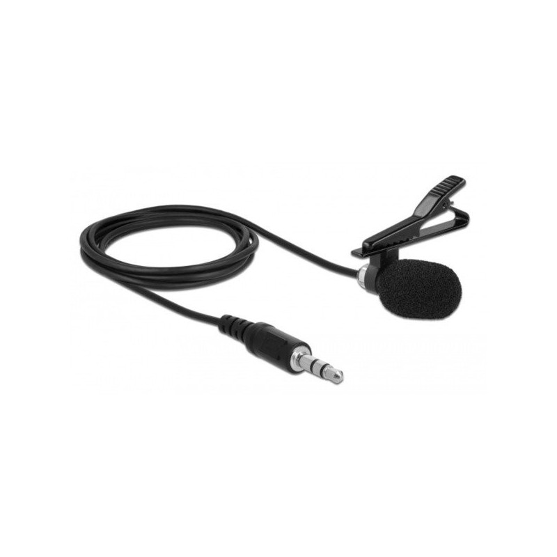 Microfono con pinza portable, cable 1.5m Lavalier Jack 3.5mm