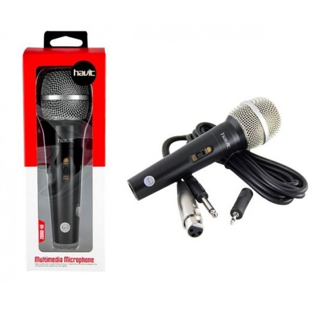 Microfono multimedia Karaoke metalizado HV-M002