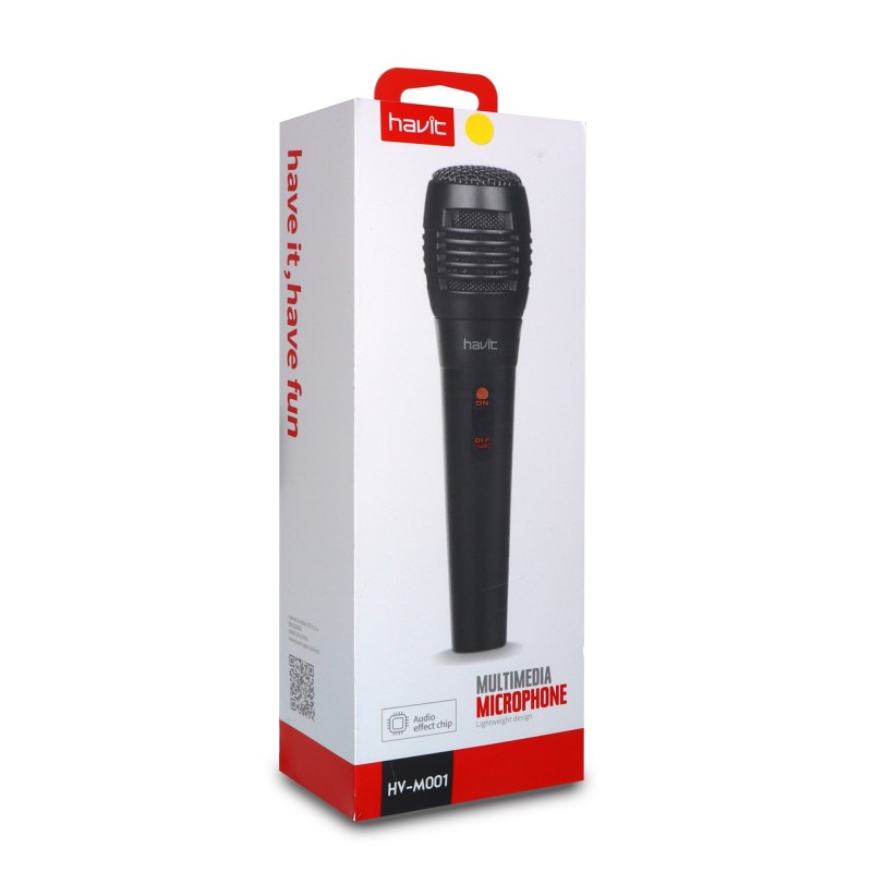 Microfono multimedia Karaoke Negro HV-M001