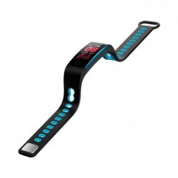 Reloj de actividad IP67 Banda Azul-Negro H1108