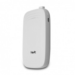 Batería Externa 5000mAh con Cable Integrado y Adaptador Iphone HV-PB017X Blanca