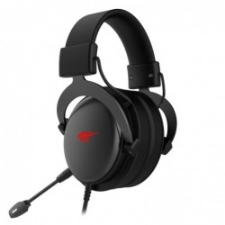 Casco Gaming con Jack 3.5mm 4 pines con Adaptador Para PC, Mute y Microfono Desmontable, Negro H2015D