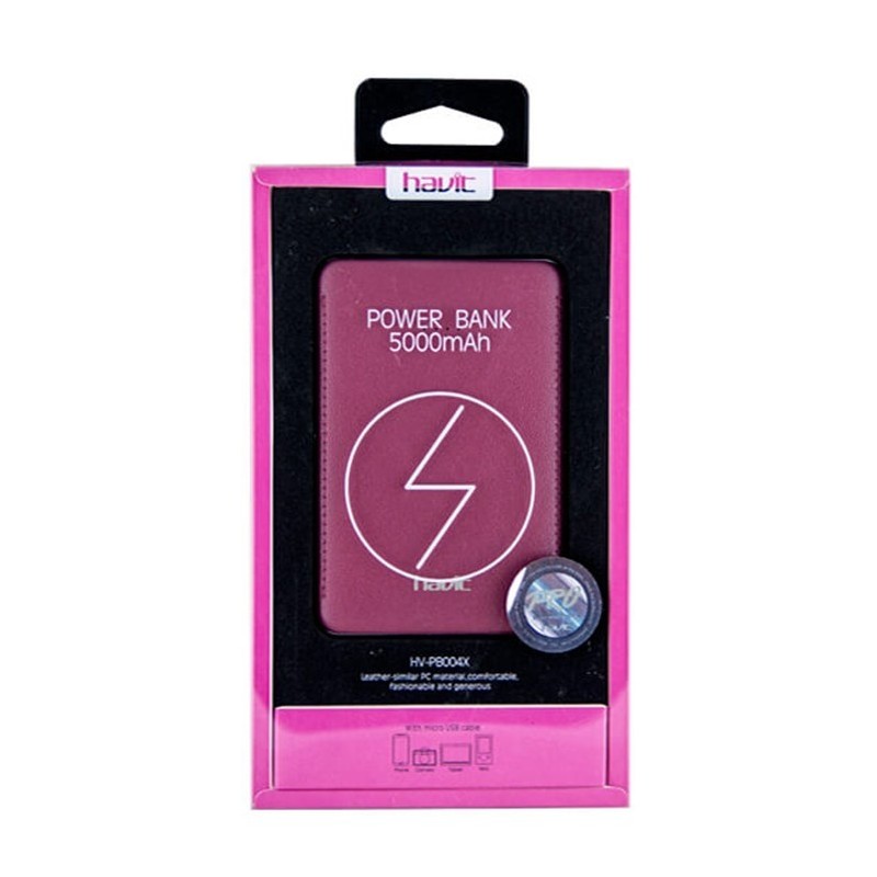 Batería Externa 5000mAh HV-PB004X - Turquesa