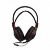 Cascos Gaming Negro almohadilla redonda zarpa roja H2011D