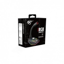 Microfono Gaming sobremesa con luz RGB control volumen GK56