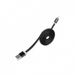Cable de dato iPhone 678 protegido tela CB524 - AZUL