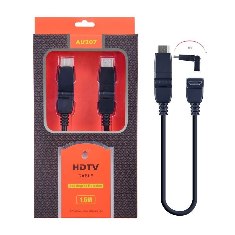 Au207-CABLE HDMI rotación de 360 grados 1.5M