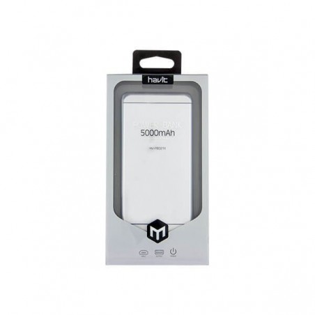 Batería Externa 5000mAh QUICKCHARGE HV-PB021X Plata