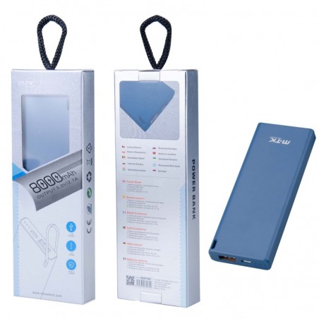 DT935 AZ Power Bank Neptuno 8000mAh , Azul