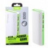 Power Bank 8000mAh K3419 Verde