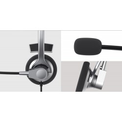 Casco PC de un auricular mono con microfono H204D